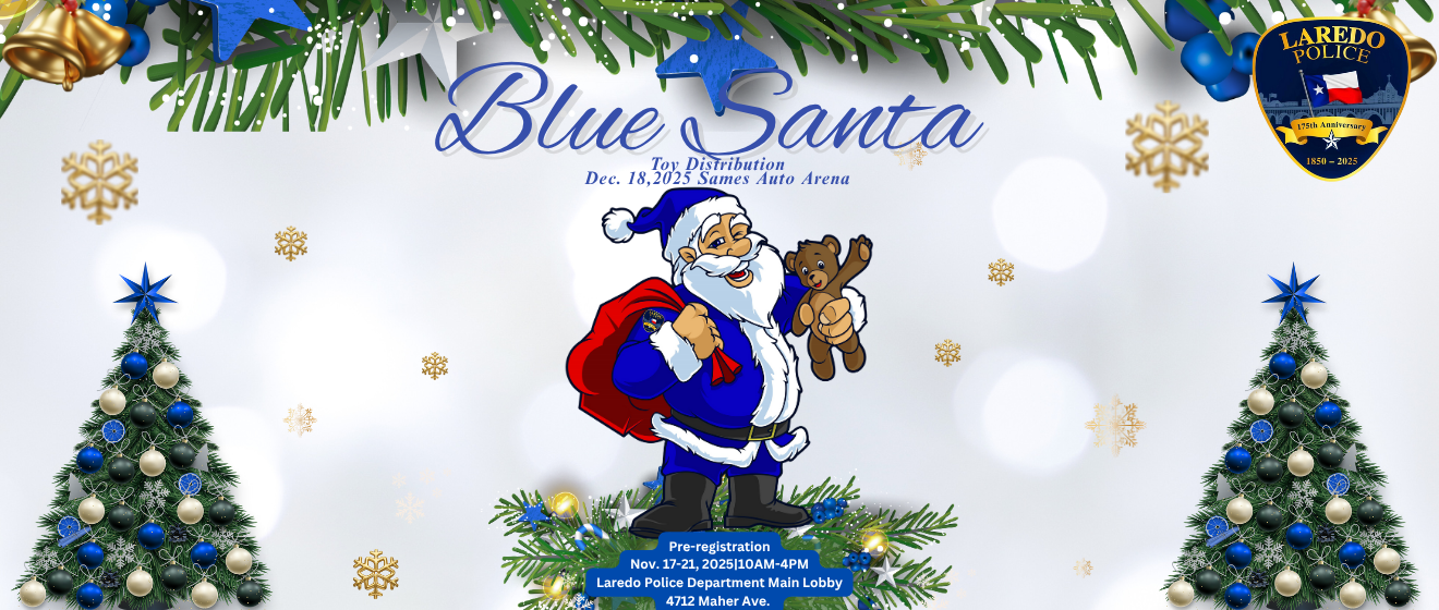 Laredo Police Department Blue Santa